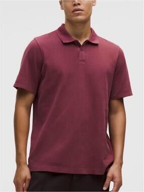 lululemon men’s cotton tech pique short sleeve polo